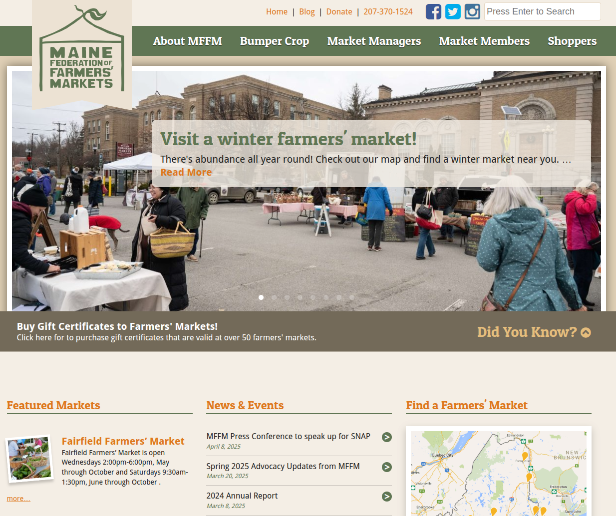 Maine Farmers Markets